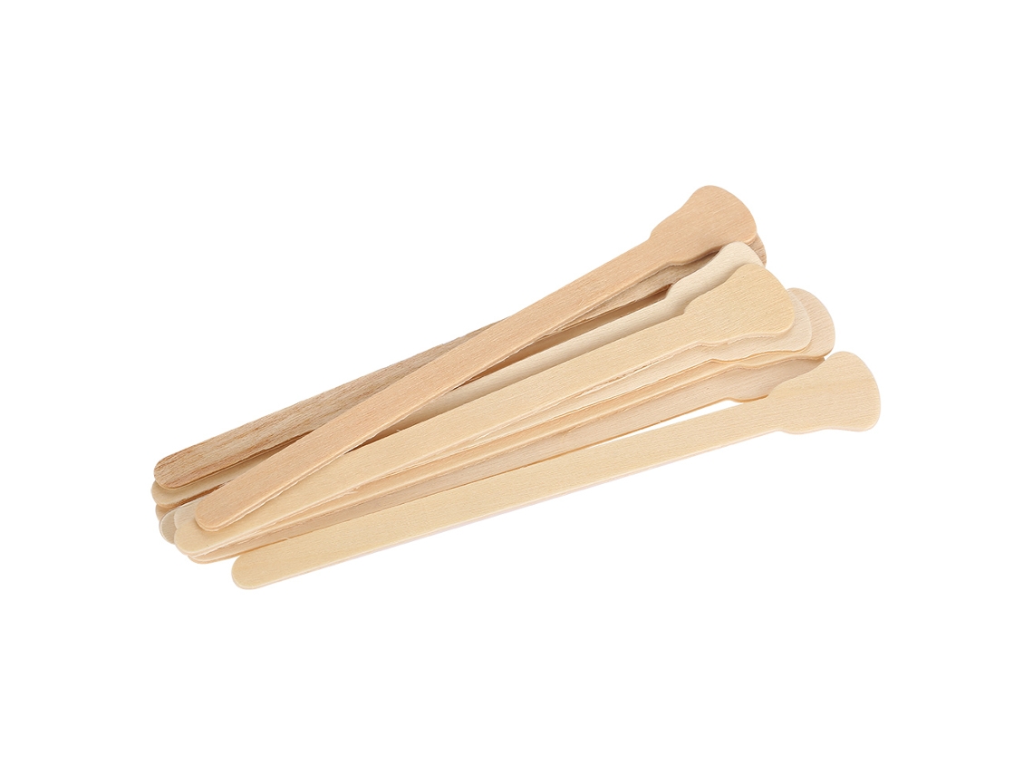 10 Piezas Espátulas De Cera De Madera Desechables Para Máscaras Faciales Y Depilación Con Crema