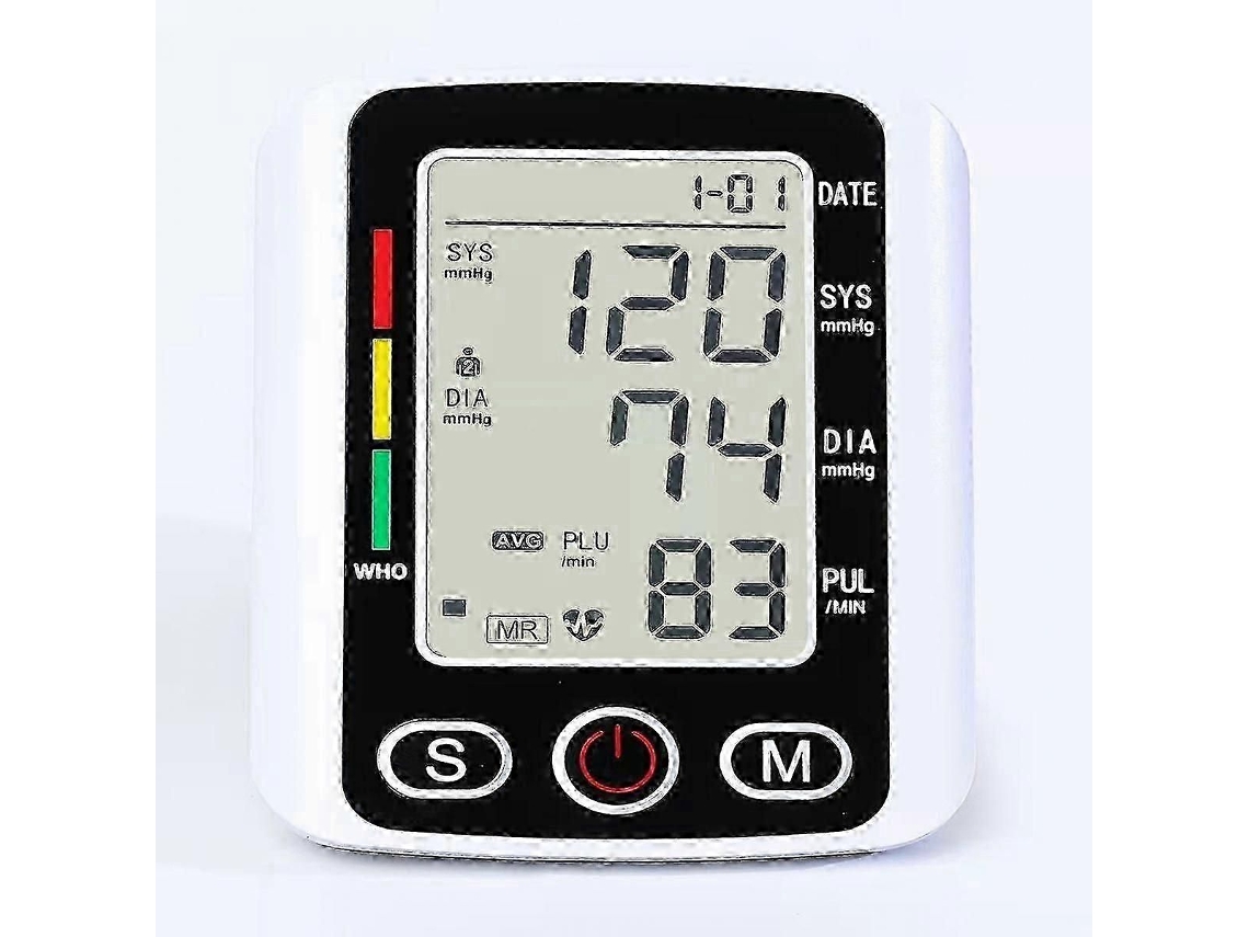 Monitor De Pressão Arterial De Pulso Digital Automático Com Voz E Visor Lcd Grande - Yt4