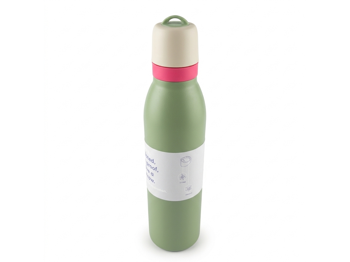 Botella térmica grande Twist Bk 668-17 Verde claro