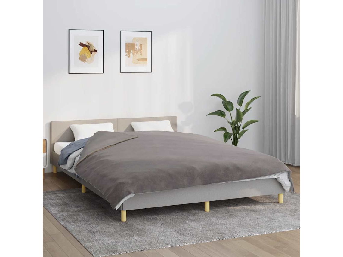 Manta Con Peso Con Funda Tela Gris 200x225 Cm 13 Kg