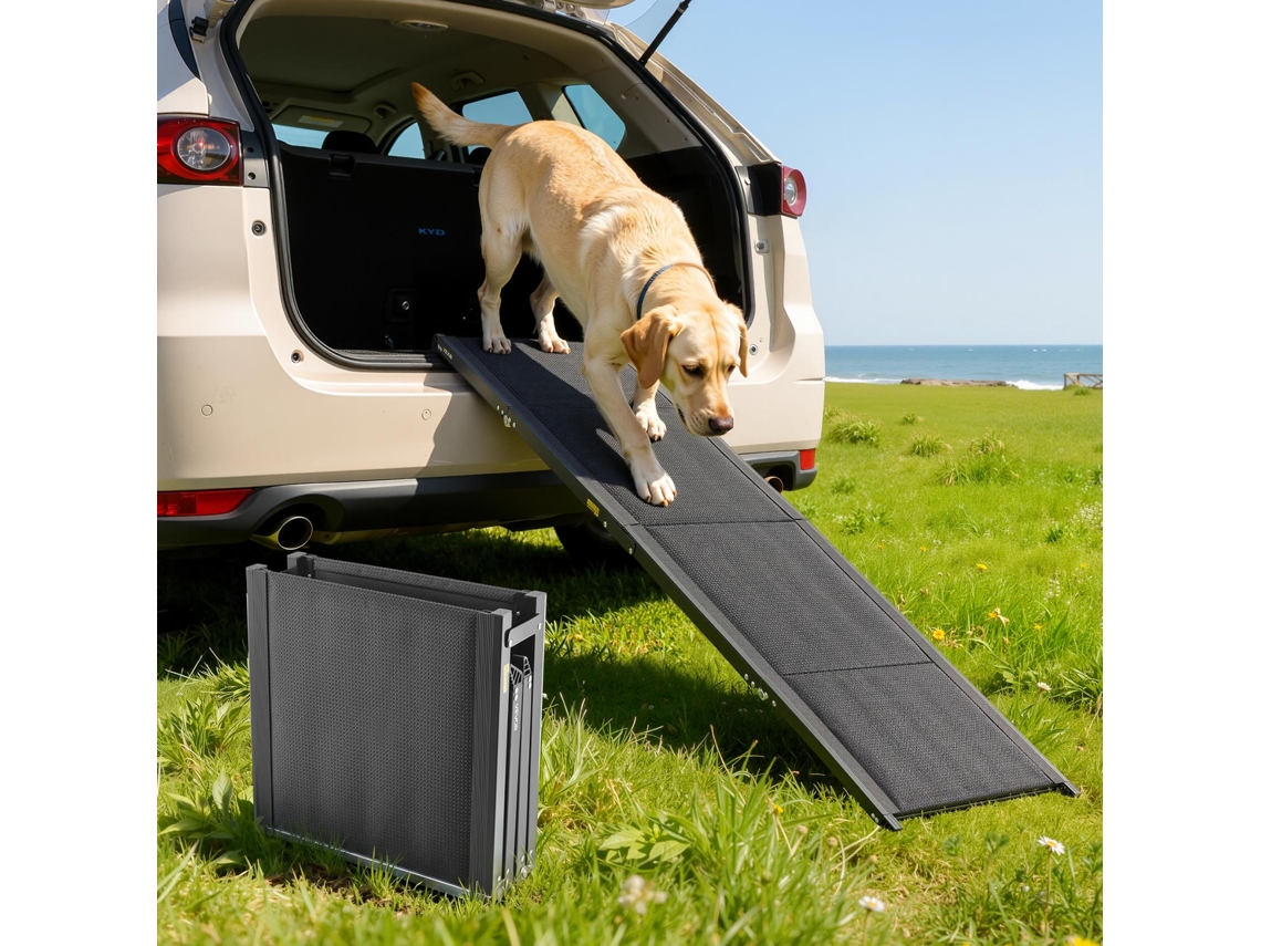 Rampa para perros de exterior VEVOR, 160 x 43,2 cm, superficie de tela Oxford