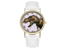 Reloj De Cuarzo Elegante Y Moderno Con Diseño De Dinosaurio Unisex Casual (branco)