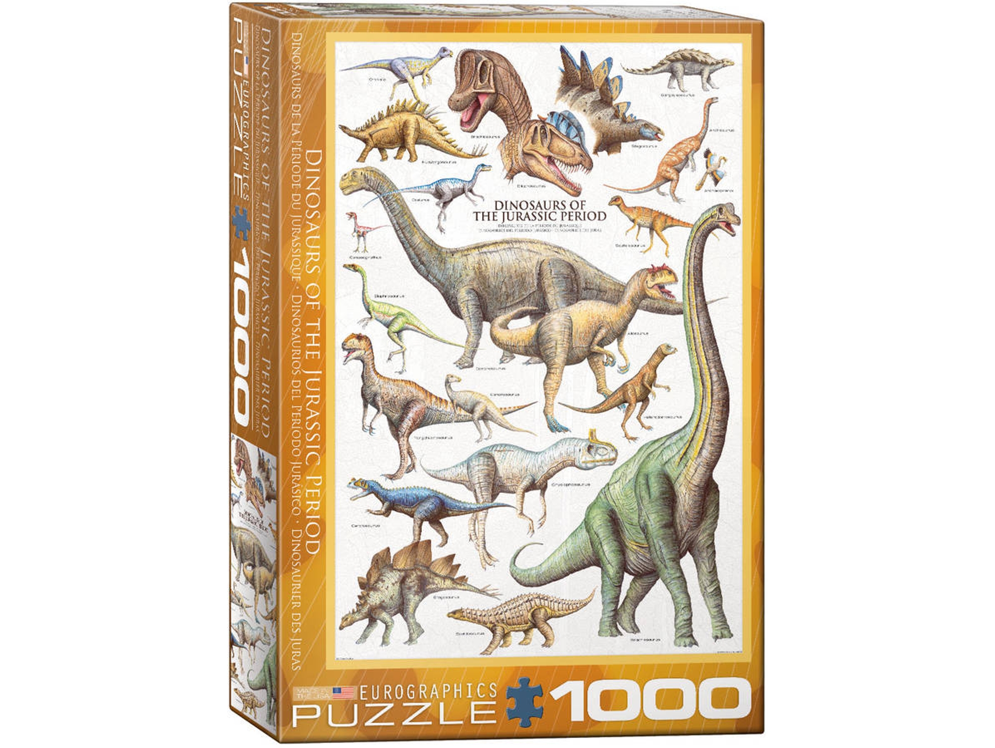 Puzzle EUROGRAPHICS Dinosaurs of the Jurassic Period (1000 Piezas)