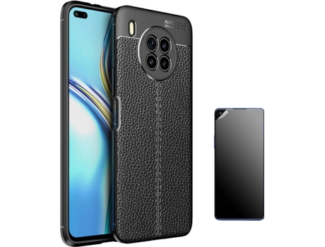 Funda + Protector de Pantalla Huawei Nova 8i Rugged Leather Negro