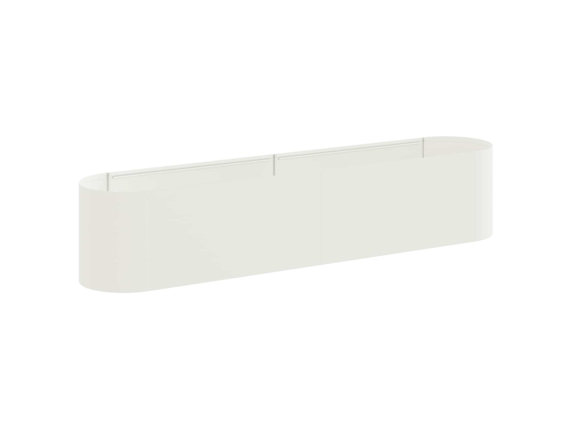Vidaxl Cama De Jardín Elevada Blanco 200 X 40 X 40 Cm