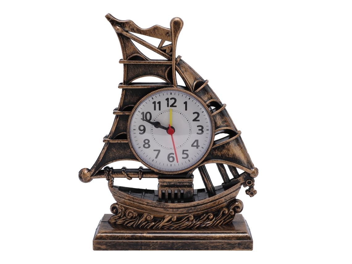 Reloj Decorativo Con Figura De Velero Antiguo, Ideal Para El Hogar Y De Fácil Mantenimiento.