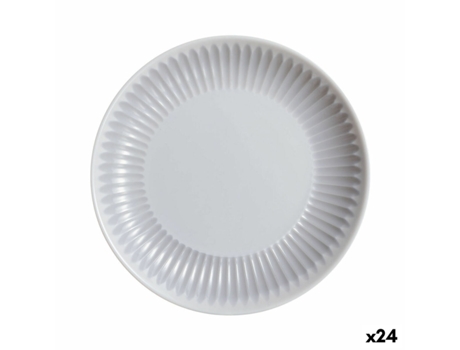Plato de Postre LUMINARC Cottage (Gris - Vidrio - 24 Unidades)