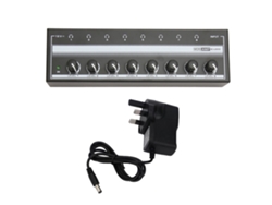 Amplificador De Auriculares Estéreo Profesional De 8 Canales, Alta Potencia, Plug And Play (reino Unido)