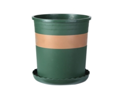 Maceta de polipropileno para plantas, 2 galones, redonda, perforada.