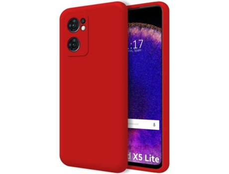 Carcasa para Oppo Find X5 Lite 5G TUMUNDOSMARTPHONE Silicona Líquida Rojo