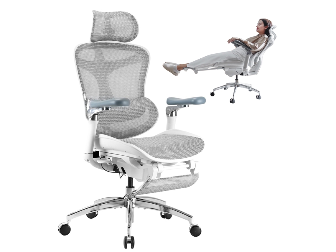 Sihoo Doro C300 Pro Silla De Oficina Ergonómica JT - Reposabrazos 5d, Soporte Lumbar Autoajustable, Respaldo De Malla - Hasta 150kg - Blanco