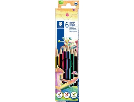 Lápices de Colores STAEDTLER Noris Colour 185 (Multicolor - 6 Tabletas)