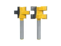 2 Brocas De Ranurado De Carburo De 1/4 Pulg. Para Carpintería