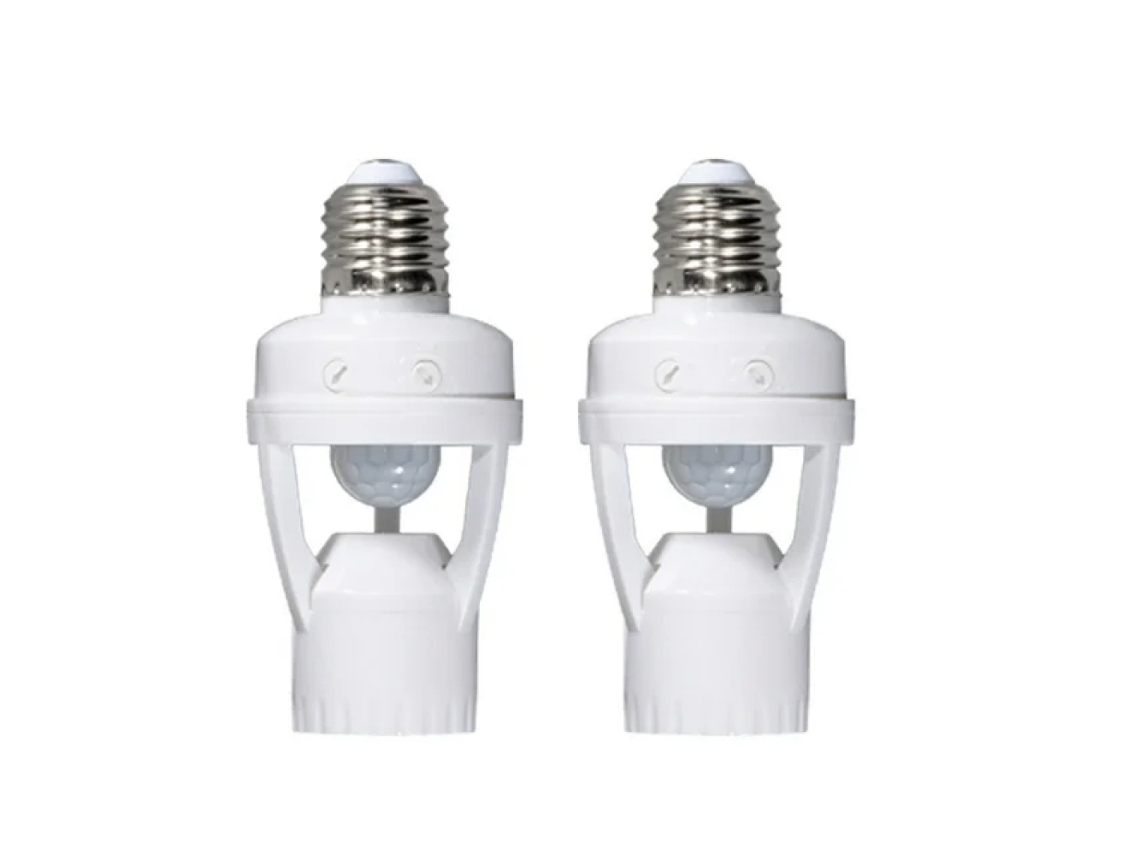FNINIJEDE Tomada Com Movimento 360° E Sensor De Luz Corporal (2pcs)