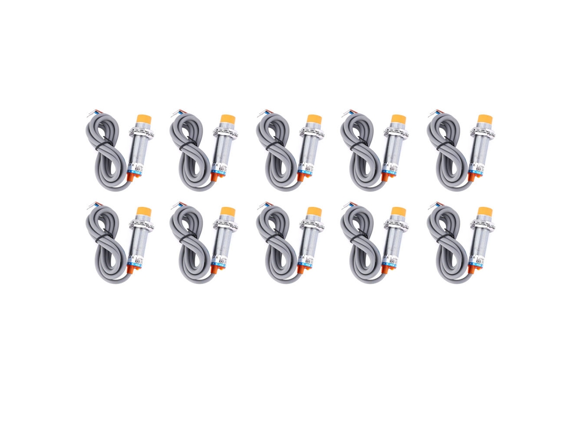 Yncm2026-10pcs Sensor De Proximidad Inductivo Jyio Lj18a3‑8‑z/ax 3 Cable Npn Cerrado Normal 6‑36vdc