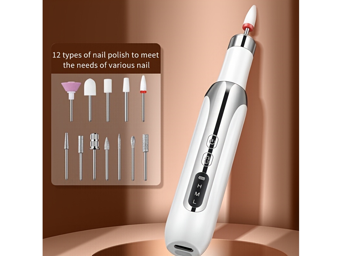 Quitaesmalte Portátil, Kit De Manicura Eléctrico, Apto Para Uso Profesional, Para Aplicar Esmalte En Gel Uno Mismo Y Para Uso Doméstico.