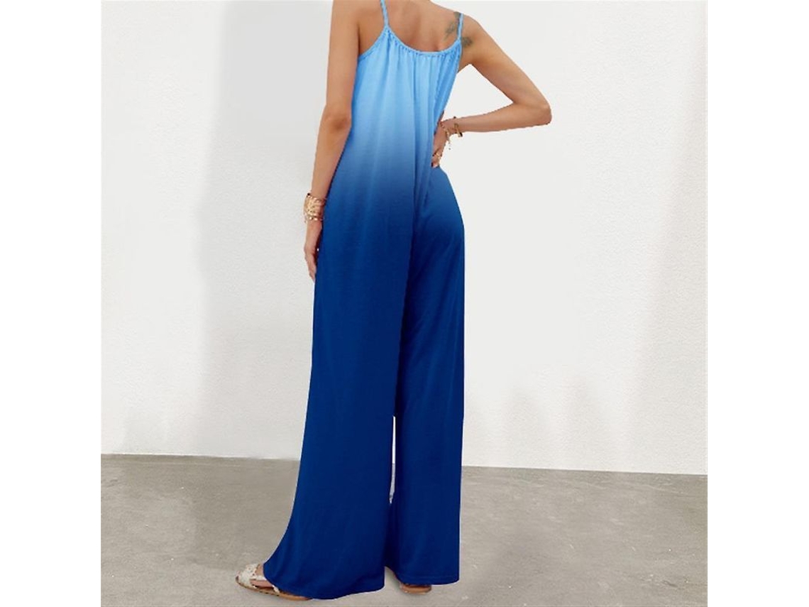 Fasst-monos Mujer Sin Mangas De Verano Con Pantalones Anchos Y Degradado De Alta Calidad