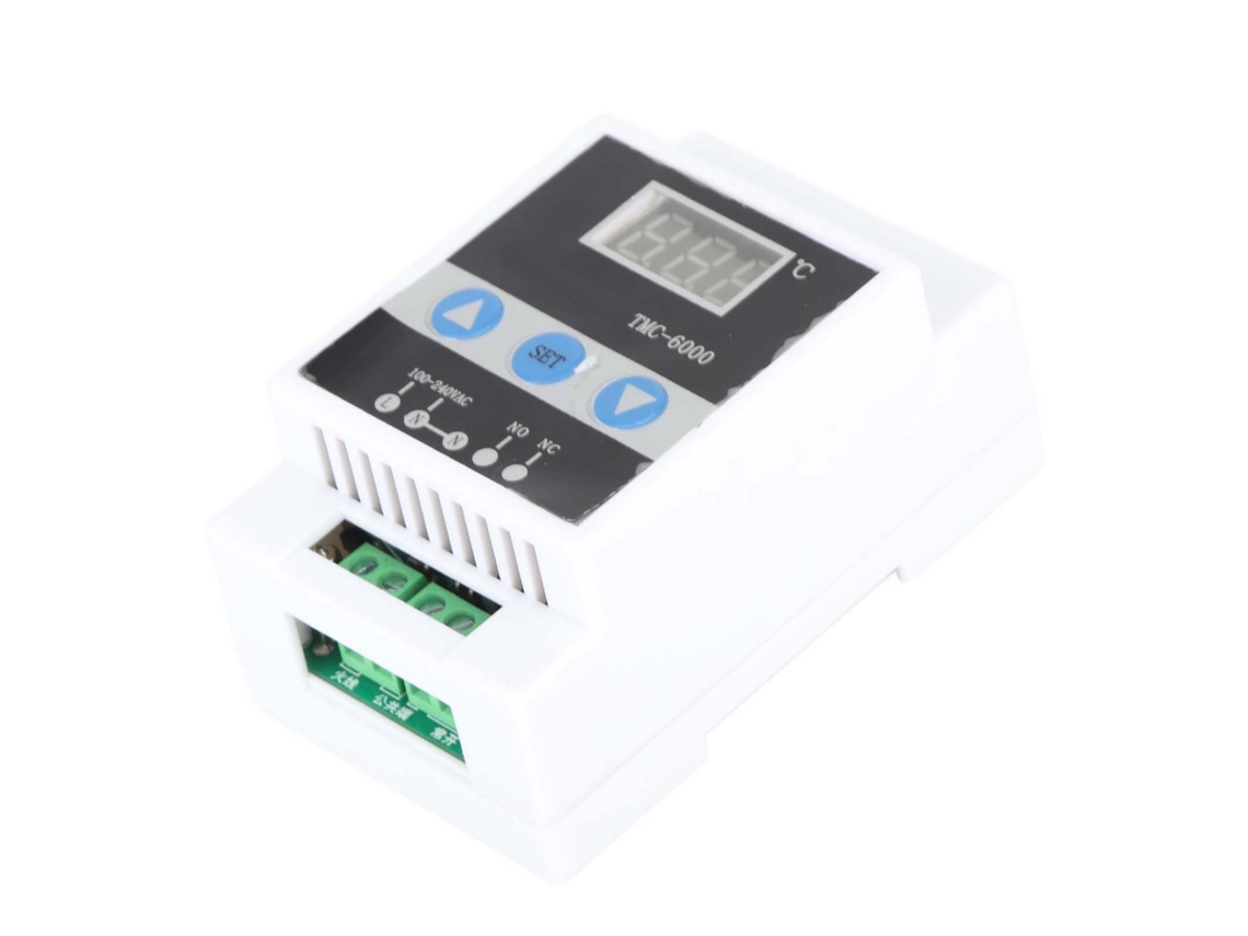 Regulador De Temperatura Digital Termostato Controlador Montaje Rail Din Tmc-6000 Ac110-240v
