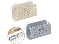 Portavasos De Esponja Con Clip De Succión Organizador De Fregadero Para Cocina Cesta Colgante Con Drenaje 2 Piezas