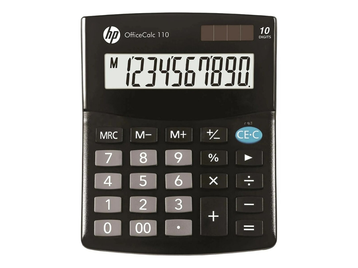 Calculadora HP Hpkoc110 de plástico negro