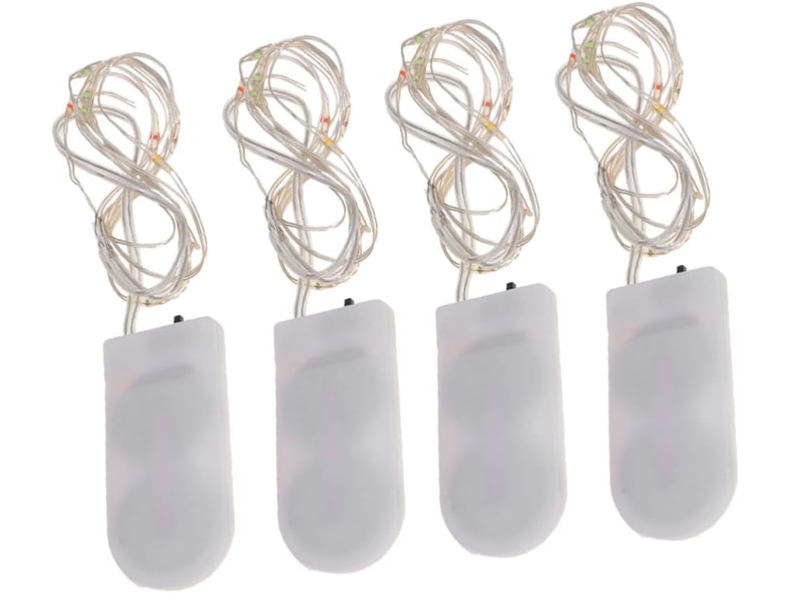 Juego de 4 luces navideñas para decorar árboles de Navidad y fiestas. Juego de 4 luces navideñas Gokoco para decorar árboles de Navidad.