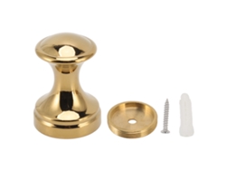 Gancho de pared sencillo y bonito de cobre dorado para baño o barbería.