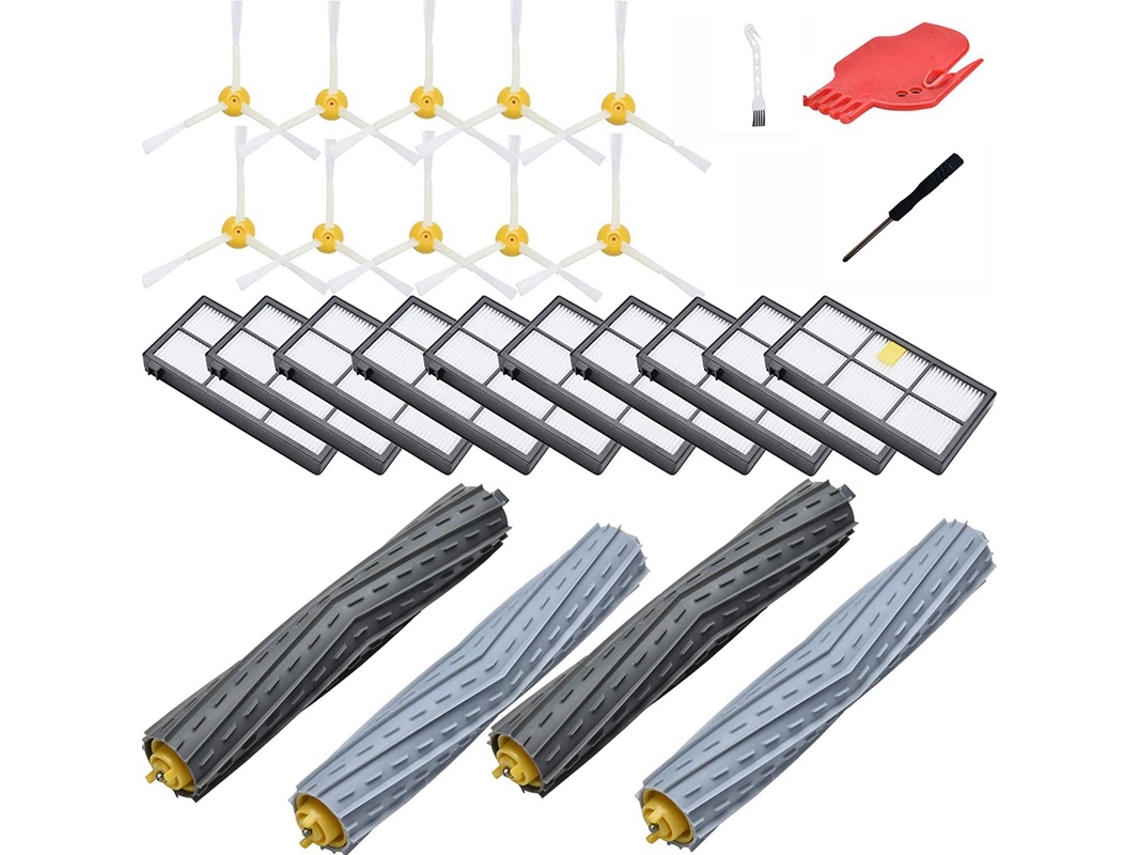Kit de piezas de repuesto de 30 piezas apto para Irobot Roomba serie 800 850 860 861 864 866 870 871 880 serie limpiador robótico
