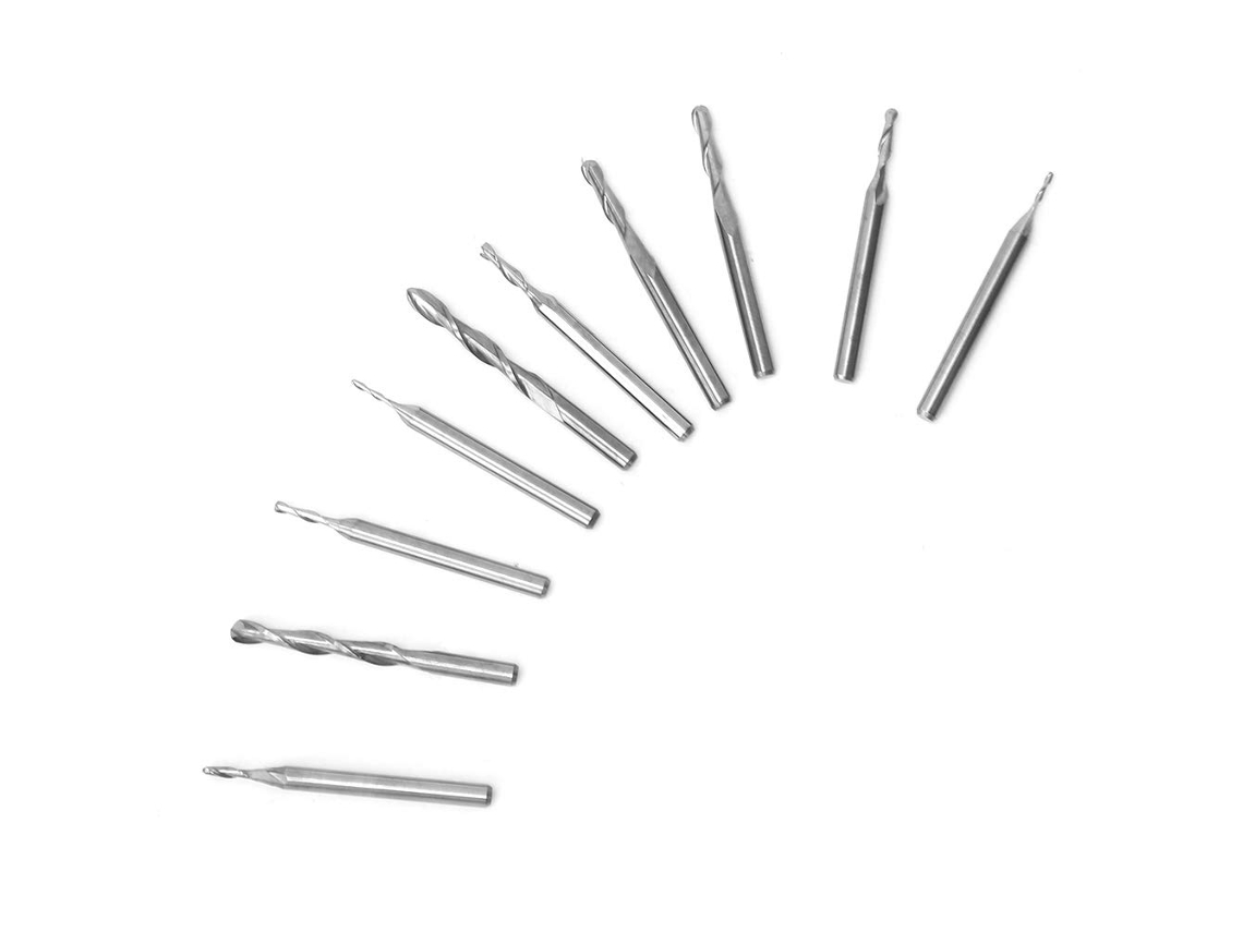 La Herramienta (1.0-3.175 Fresa Espiral Cortada Con Una Pieza Pulida De Brocas Para