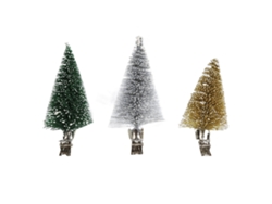 3 Unidades Clip Decoración Árbol Navidad Pino Vívido Exquisito Para Decoración Navideña