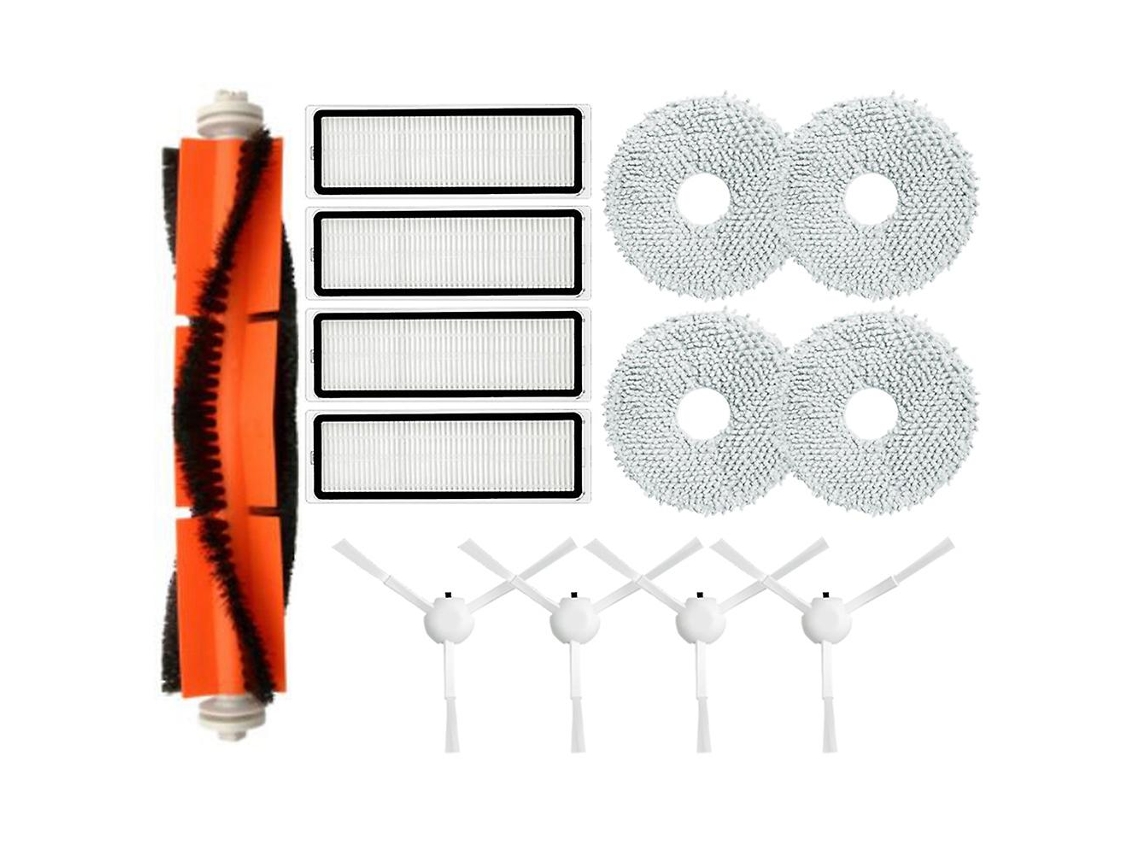 Acessórios para escova lateral principal xiaomi mop filtro hepa peças de pano