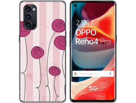 Carcasa Oppo Reno 4 Pro 5G TUMUNDOSMARTPHONE Flores Vintage Multicolor