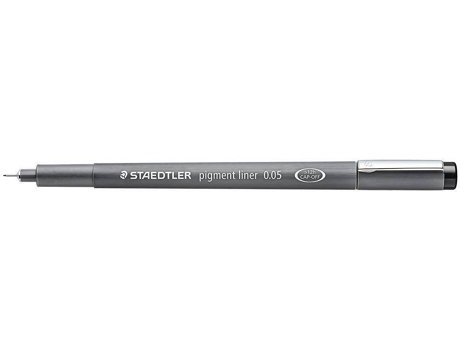 Bolígrafo Fineliner STAEDTLER Delineador de Pigmento 308 Punta Punta superfina Super fina (Tinta Negra)
