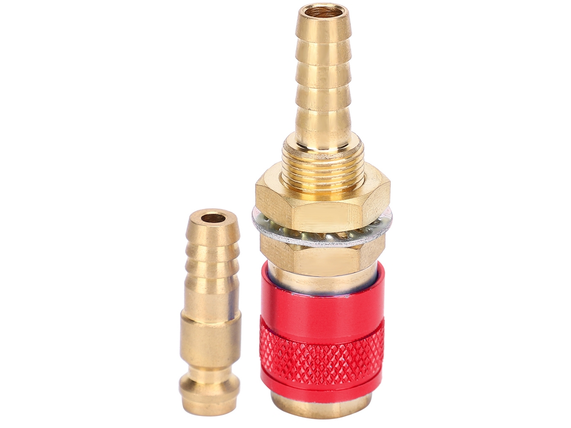 Adaptador De Conexión Rápida Refrigerado Por Agua Para Antorcha De Soldadura Mig/tig (rojo)