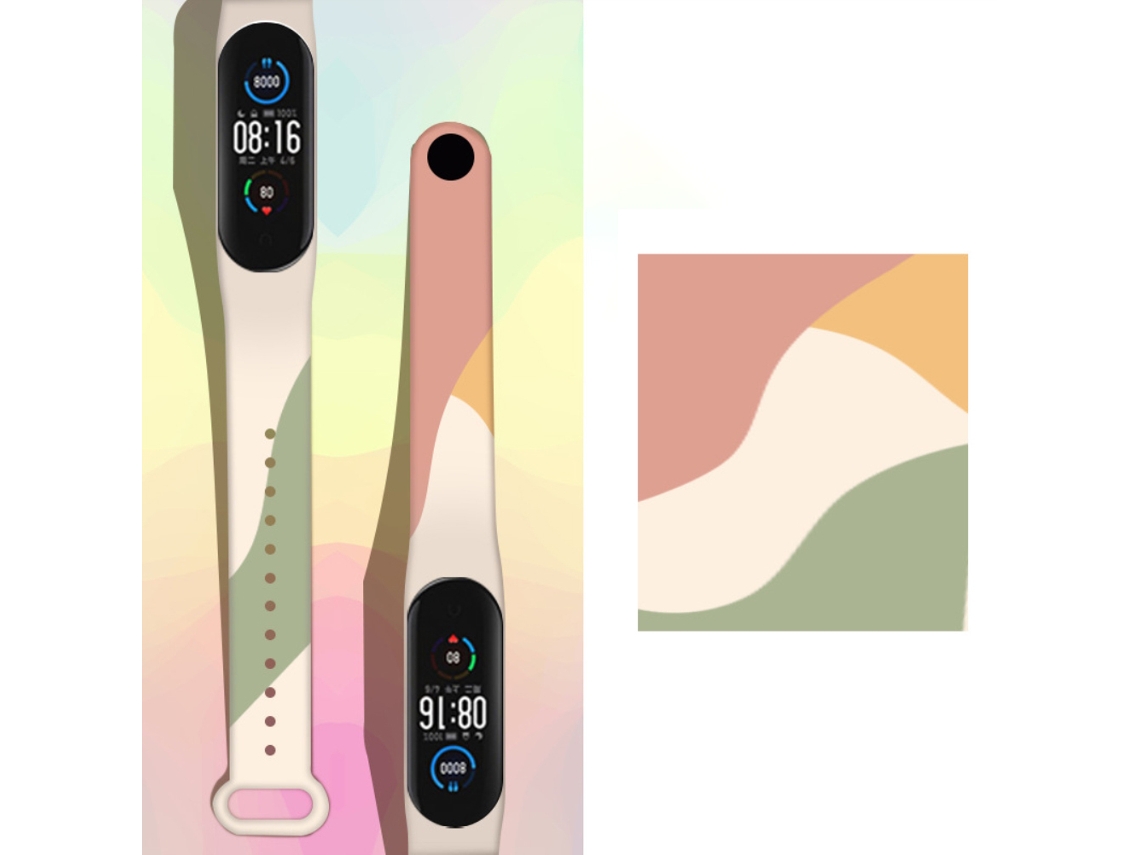 Pulsera (tpu Suave De Reemplazo De Bloques De Color) Para Xiaomi Mi Band 3/4/5/6 Yuexing Huicai