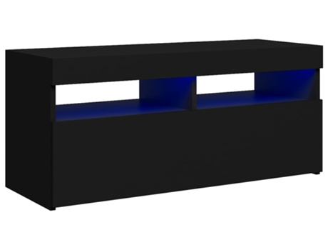 Mueble para la televisión VIDAXL Negro Madera contrachapada (90x35x40 cm)