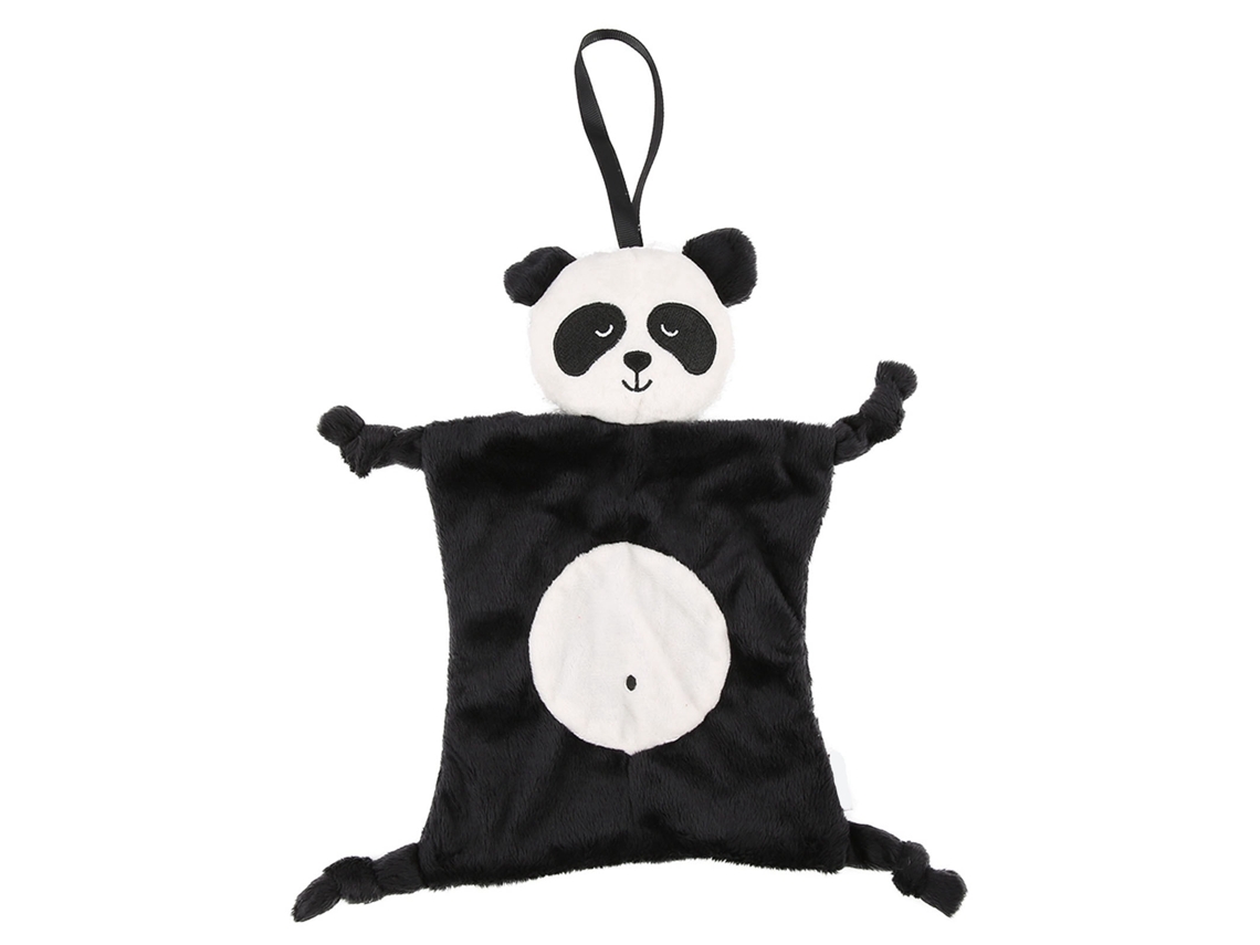 Manta De Seguridad Para Bebé Y Niño Con Peluche De Animal (panda) Toalla Suave De Algodón Para Apaciguar Bebés