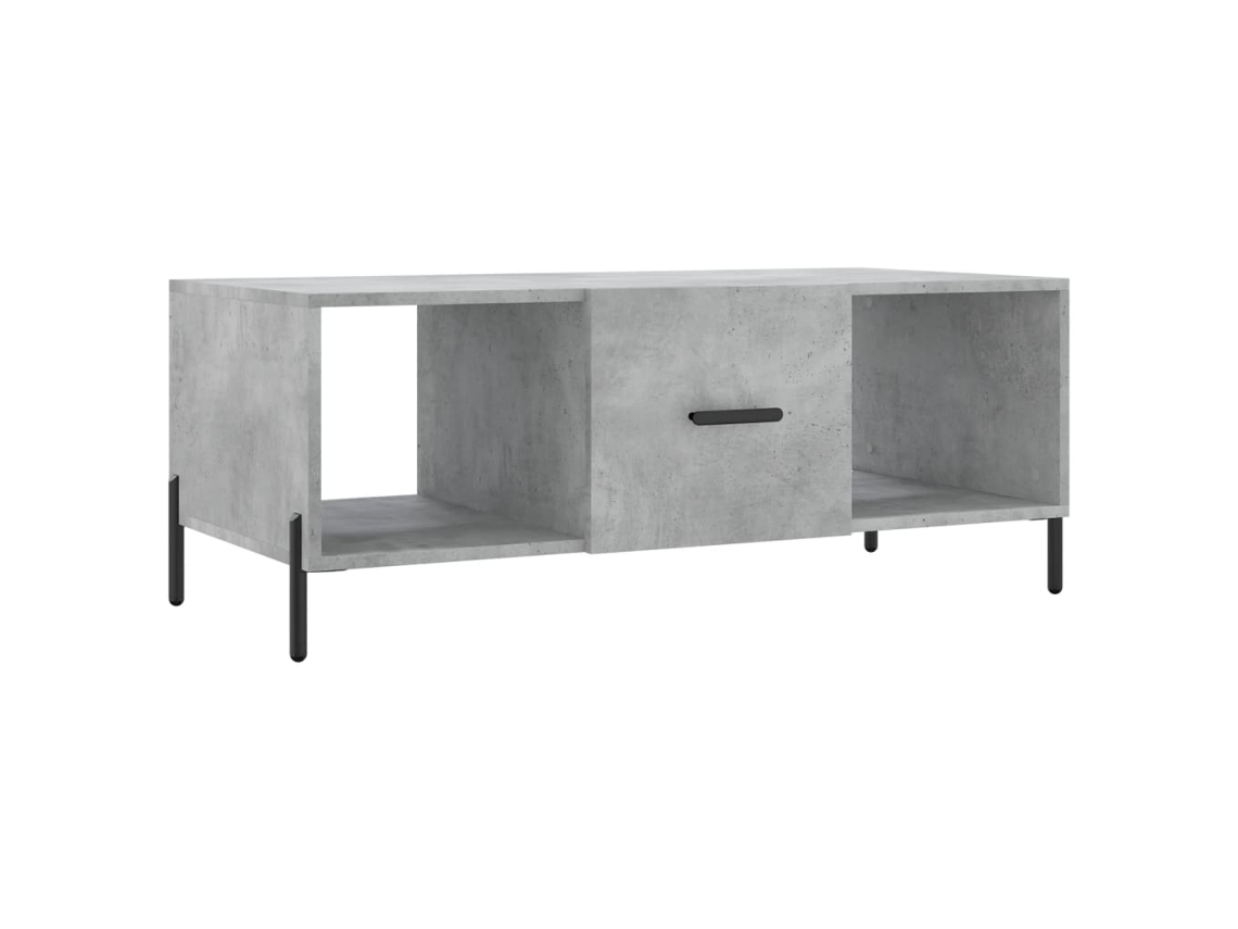 Mesa de centro de madera procesada, gris cemento, MAISON EXCLUSIVE (102 x 50 x 40 cm)