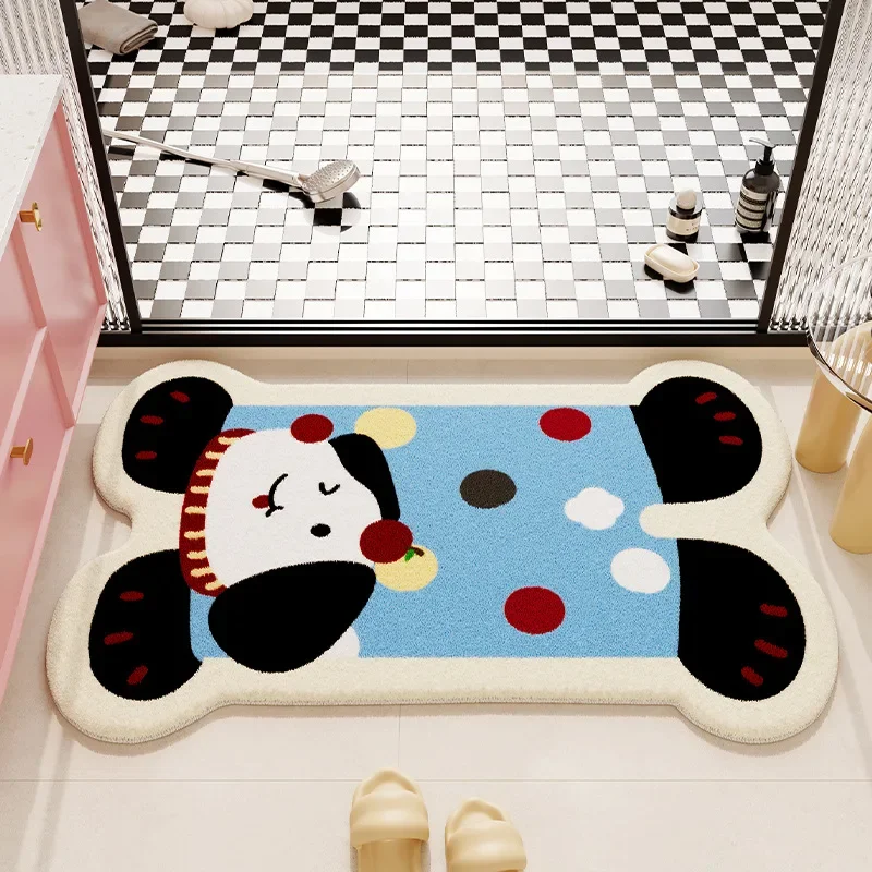 (estilo 15 50x80cm) Bonita Alfombra De Baño De Dibujos Animados, Absorbente Y Suave