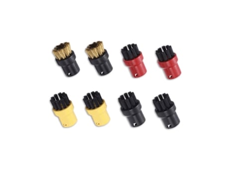 Cepillo de limpieza para Limpiador de vapor, 8 Uds., para Karcher SC Series SC1 SC2 SC3 SC4 SC5 SC7, cepillos redondos, accesorios para electrodomé...