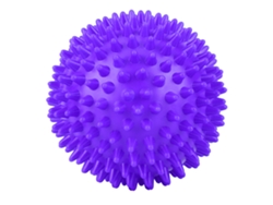 2026-rodillo De Masaje De Plástico Duradero Pelota Espinosa Para Fitness Relajación De Dedos Morado 7.5cm