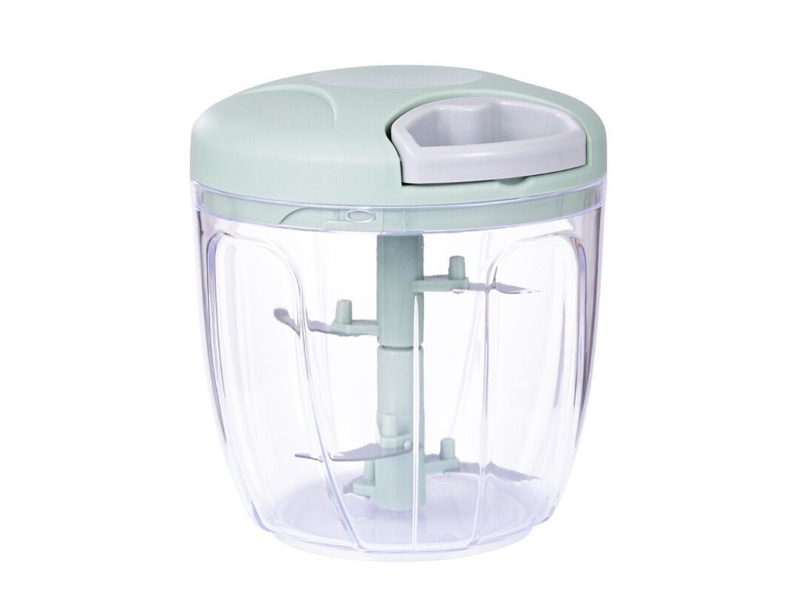 Batidora Veanxin Picador Portátil De Ajo Y Verduras En Acero Inoxidable Tirador Manual Verde