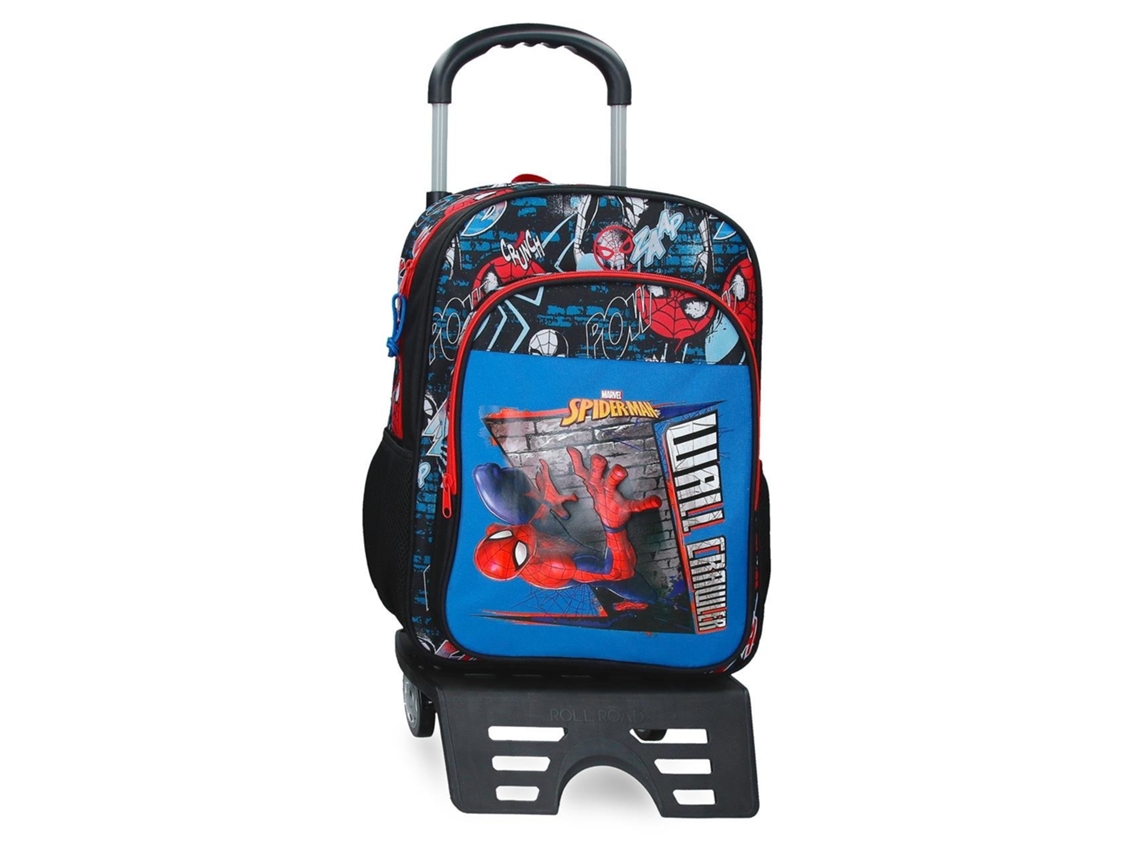 Mochila escolar Marvel Spiderman Wall Crawler con ruedas (30x40x13cm)