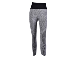 2026-leggings Deportivos Mujer Para Gimnasia Yoga Running Pantalones Tight Elásticos Gris 3/4