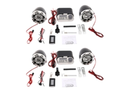 2 sistemas de audio y sonido para motocicleta: altavoces estéreo impermeables con radio FM, USB, tarjeta TF y reproductor de MP3.