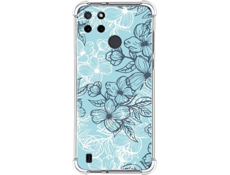 Carcasa Realme C21Y TUMUNDOSMARTPHONE Dibujos Antigolpes Flores 03 Multicolor