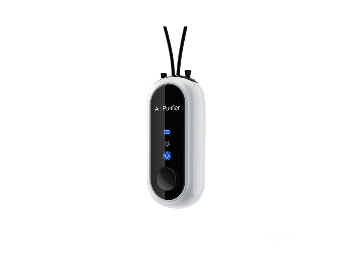 Collar Purificador De Aire Personal Portátil, Generador De Iones Negativos Recargable, Blanco