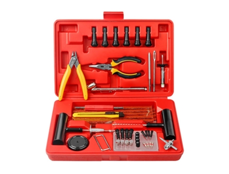 Kit de reparación de neumáticos de coche, juego de tapones para pinchazos, juego de herramientas de reparación de neumáticos de bicicleta automátic...