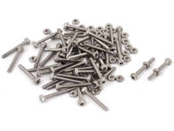 Juego de 50 tornillos y tuercas hexagonales dentados M2x16mm de acero inoxidable CHABERLU