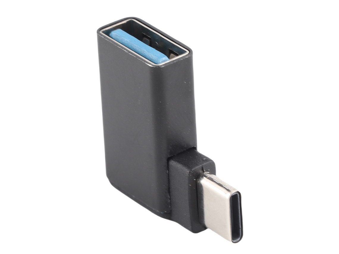 Adaptador Otg De Usb 3.2 Hembra A Usb-c Macho De 90 Grados Para Sincronización De Datos De Alta Velocidad Y Carga