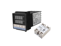 Controlador De Temperatura Pid Rex-c100 Com Sonda K E Ssr 40a 100-240v